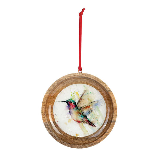  Hummingbird Wood Ornament