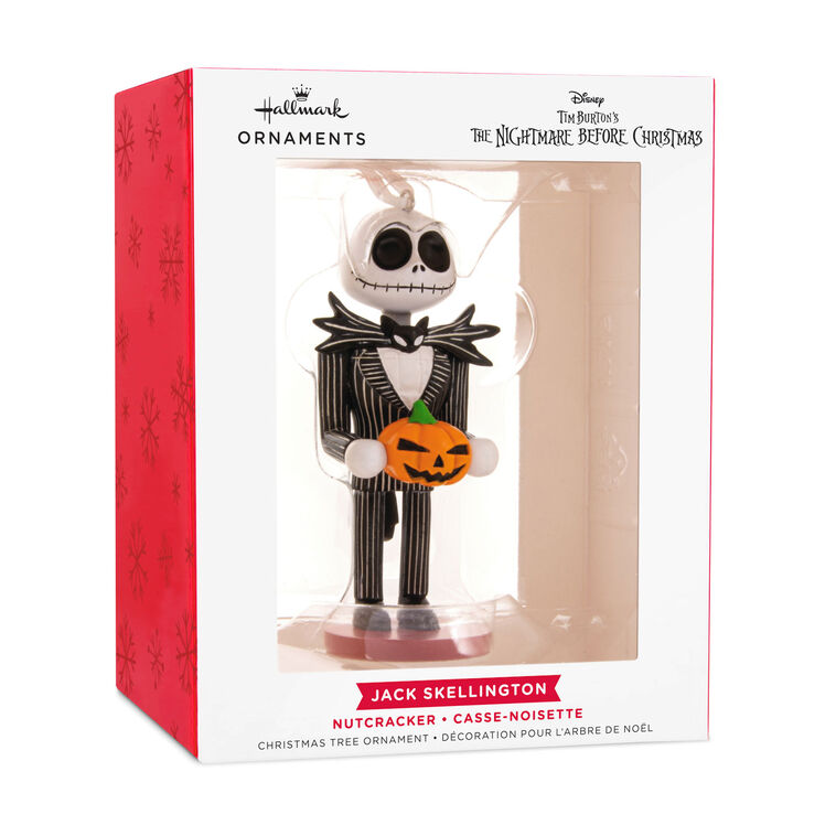  Disney Tim Burton's The Nightmare Before Christmas Jack Skellington Nutcracker Hallmark Ornament