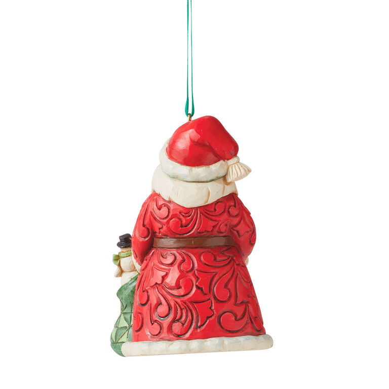 Enesco Jim Shore Worldwide Event Santa Ornament, 3.5"