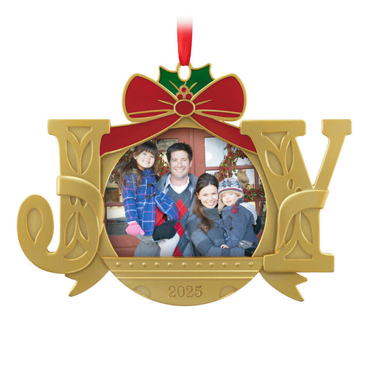 Hallmark A Joy To Behold 2025 Metal Personalized Ornament, Custom Photo