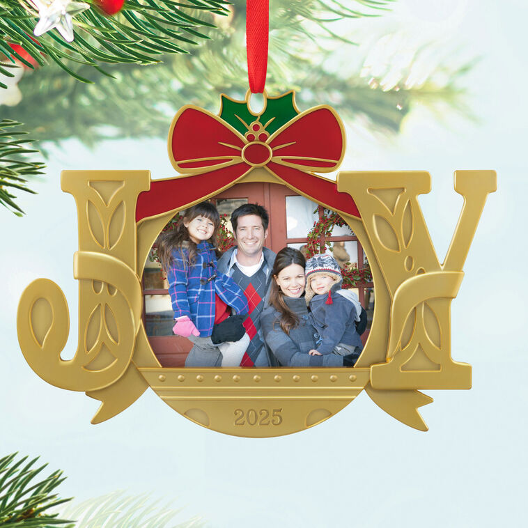 Hallmark A Joy To Behold 2025 Metal Personalized Ornament, Custom Photo
