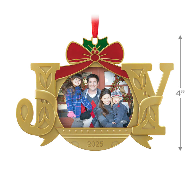 Hallmark A Joy To Behold 2025 Metal Personalized Ornament, Custom Photo