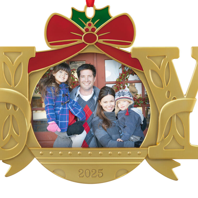 Hallmark A Joy To Behold 2025 Metal Personalized Ornament, Custom Photo