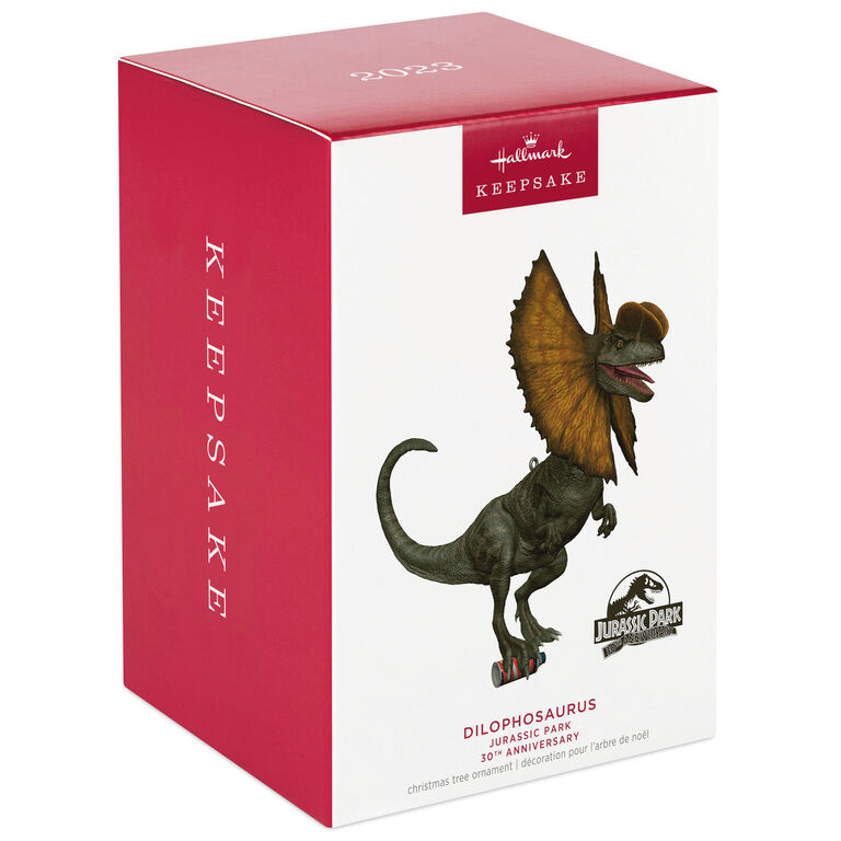 Hallmark Jurassic Park 30th Anniversary Dilophosaurus Ornament