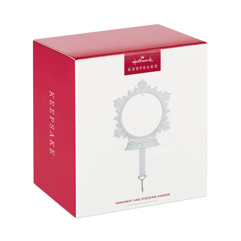 Hallmark Snowflake Ornament And Stocking Hanger