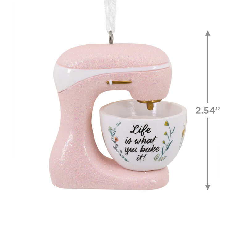  Life Is What You Bake It Pink Stand Mixer Hallmark Ornament