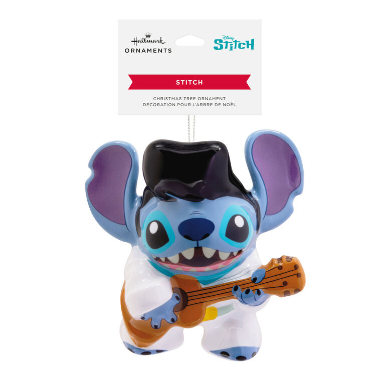  Disney Stitch Rock Star Stitch Shatterproof Hallmark Ornament