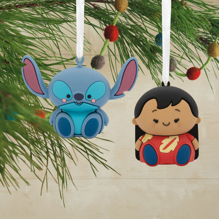  Better Together Disney Lilo & Stitch Magnetic Hallmark Ornaments, Set Of 2