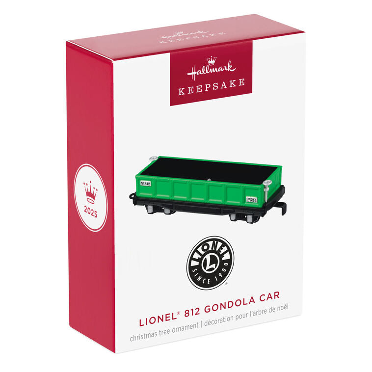 Hallmark Lionel® 812 Gondola Car Metal Ornament