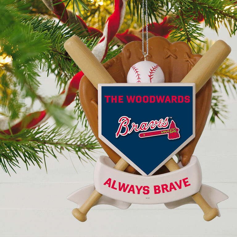  MLB Baseball Personalized Ornament, Braves™
