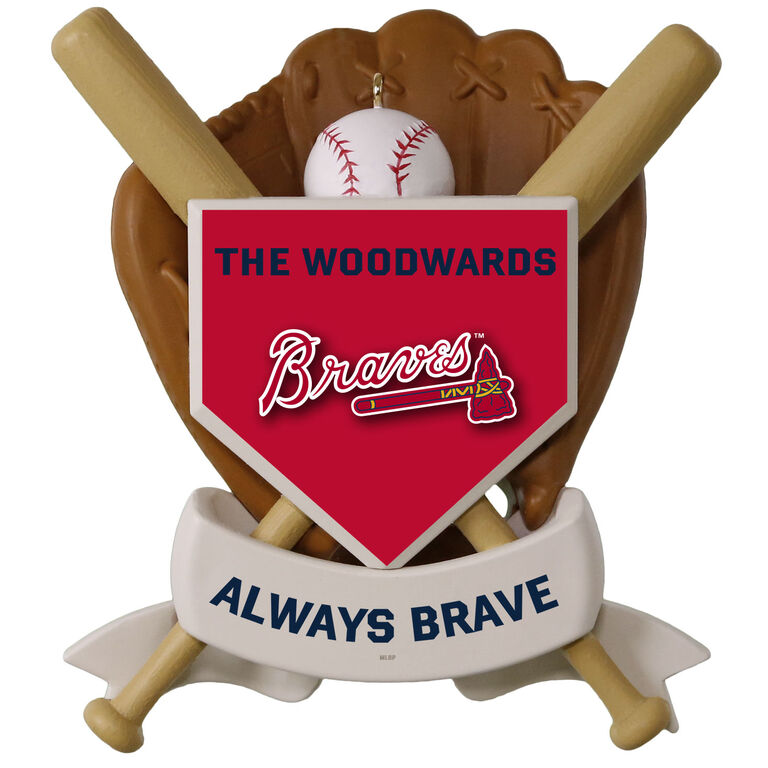  MLB Baseball Personalized Ornament, Braves™