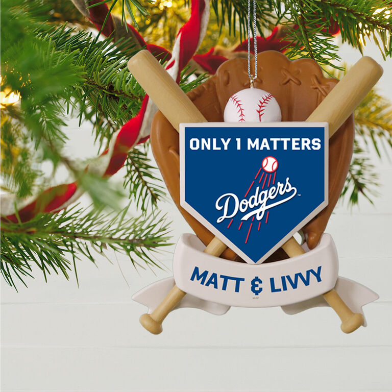  MLB Baseball Personalized Ornament, Dodgers™