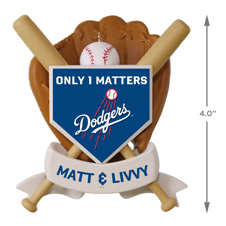  MLB Baseball Personalized Ornament, Dodgers™