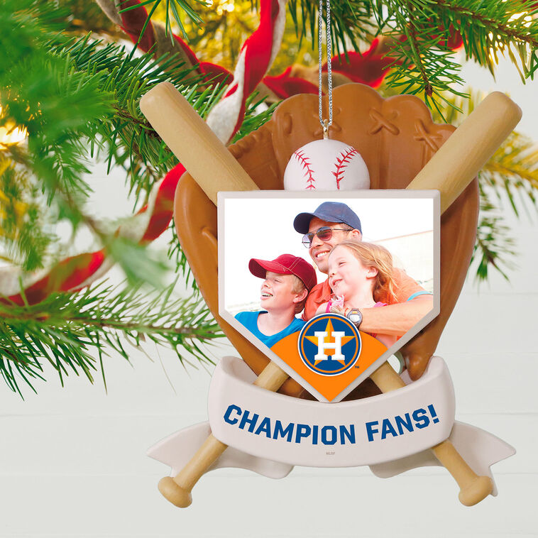 Hallmark MLB Houston Astros™ Baseball Personalized Ornament, Custom Photo And Text