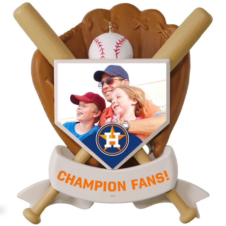 Hallmark MLB Houston Astros™ Baseball Personalized Ornament, Custom Photo And Text