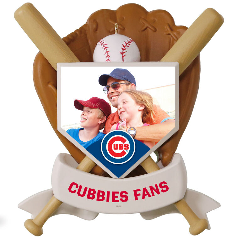 Hallmark MLB Chicago Cubs™ Baseball Personalized Ornament, Custom Photo And Text