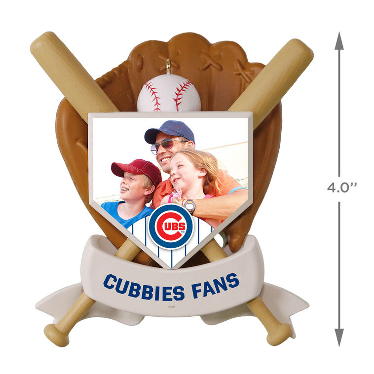 Hallmark MLB Chicago Cubs™ Baseball Personalized Ornament, Custom Photo And Text
