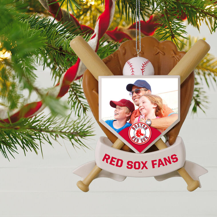 Hallmark MLB Boston Red Sox™ Baseball Personalized Ornament, Custom Photo And Text