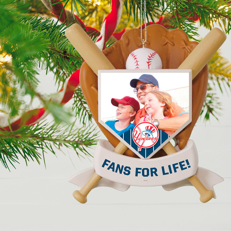 Hallmark MLB New York Yankees™ Baseball Personalized Ornament, Custom Photo And Text