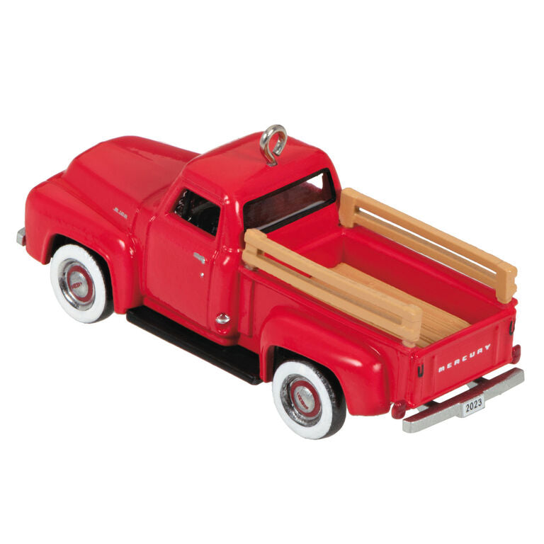 Hallmark Mini Lil' American Trucks 1954 Mercury M-100 2023 Metal Ornament, 0.75"