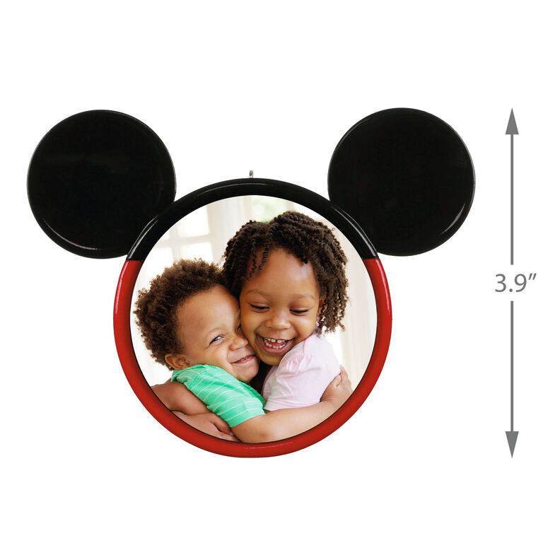 Hallmark Disney Mickey Mouse Ears Silhouette Personalized Photo Ornament