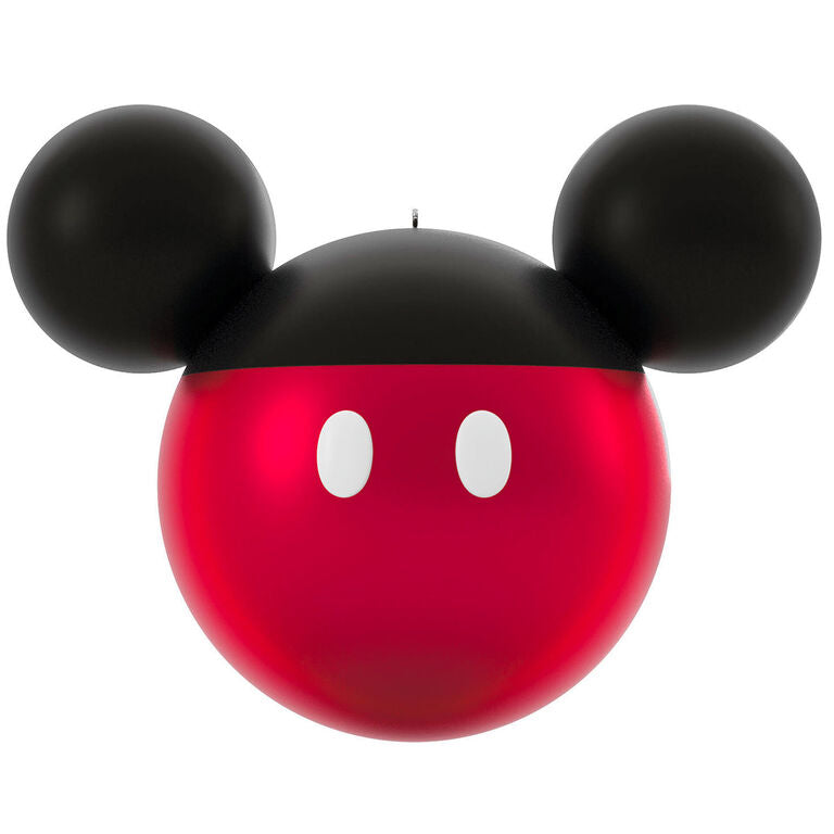 Hallmark Disney Mickey Mouse Ears Silhouette Text Personalized Ornament