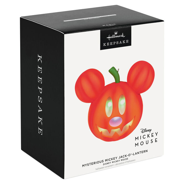 Hallmark Disney Mickey Mouse Mysterious Mickey Jack-o'-Lantern Ornament With Light