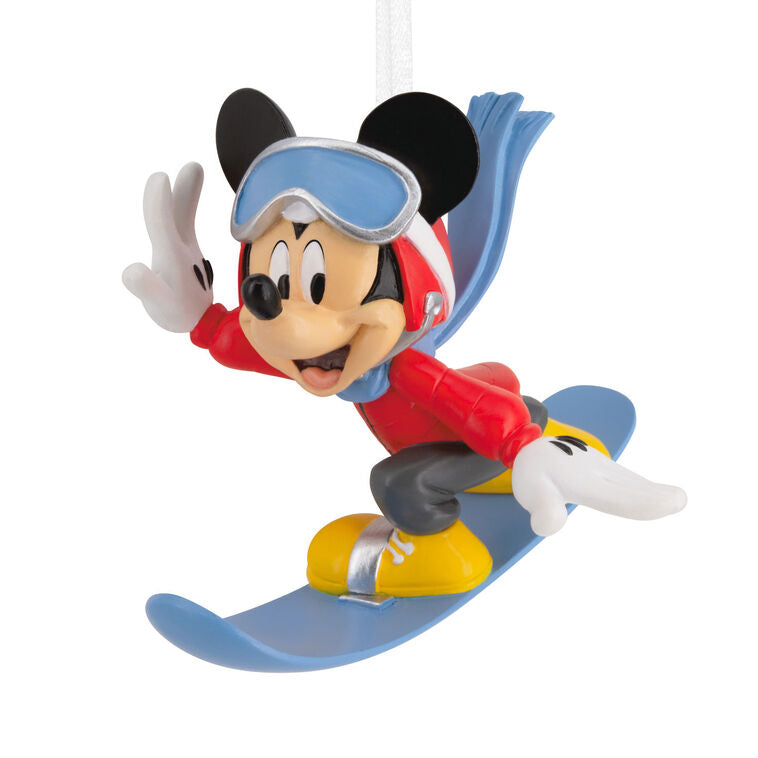  Disney Mickey Mouse Snowboarding Hallmark Ornament