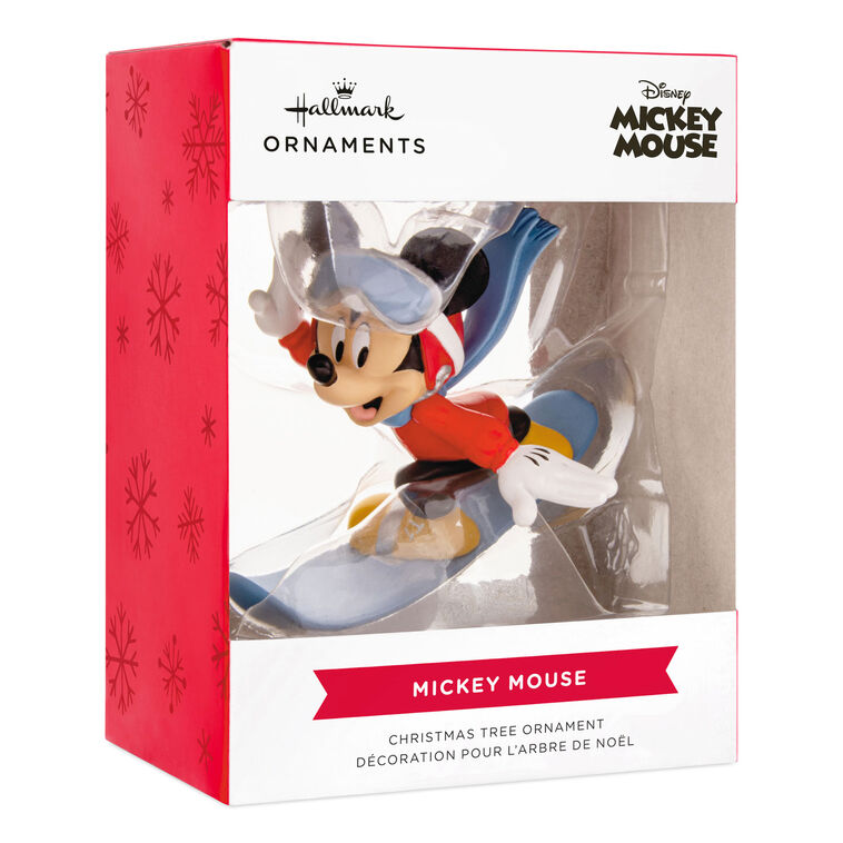  Disney Mickey Mouse Snowboarding Hallmark Ornament