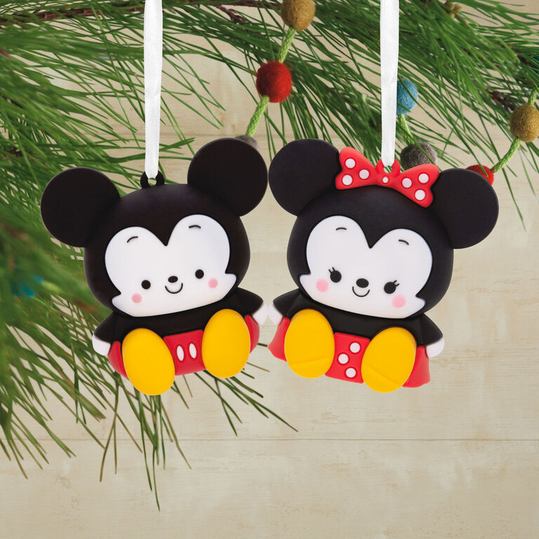  Better Together Disney Mickey And Minnie Magnetic Hallmark Ornaments, Set Of 2