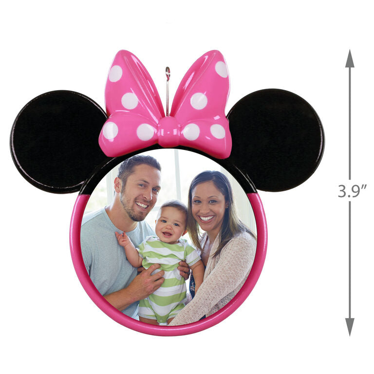 Hallmark Disney Minnie Mouse Ears Silhouette Personalized Photo Ornament