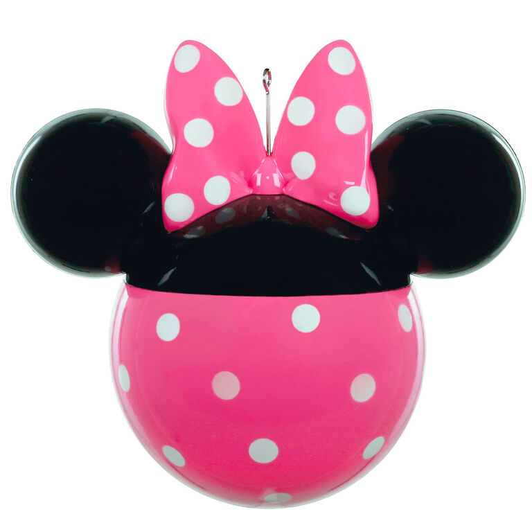 Hallmark Disney Minnie Mouse Ears Silhouette Text Personalized Ornament