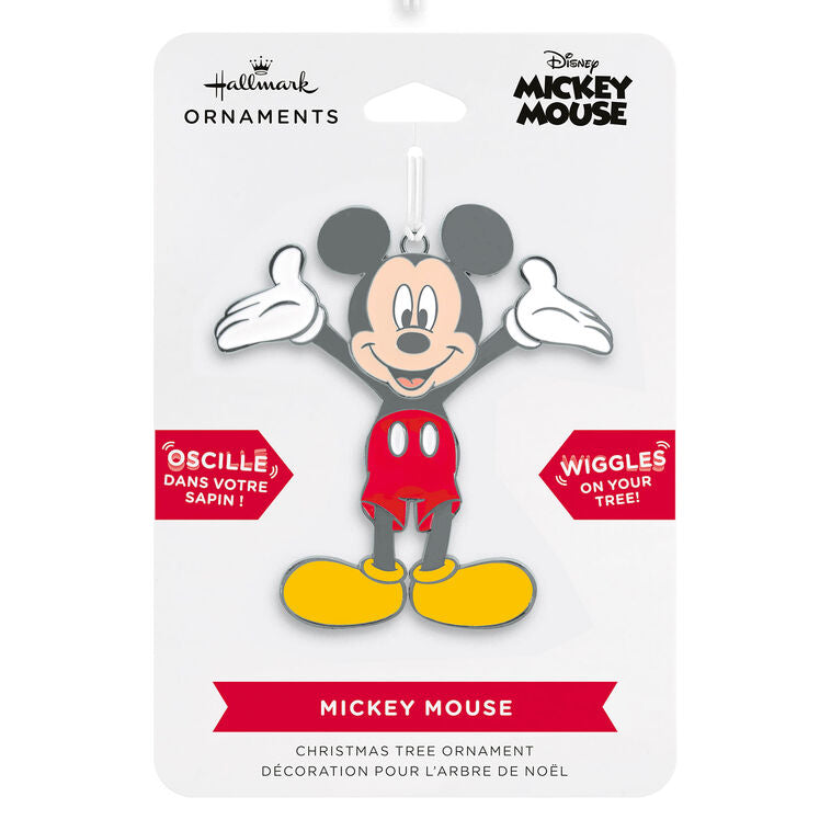  Disney Mickey Mouse Moving Metal Hallmark Ornament