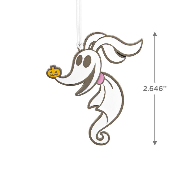  Disney Tim Burton's The Nightmare Before Christmas Zero Moving Metal Hallmark Ornament