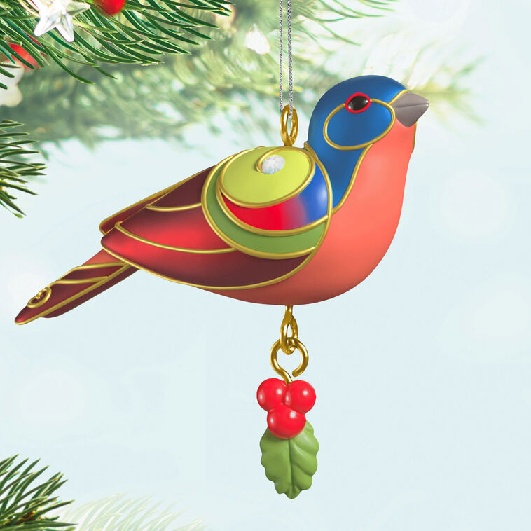 Hallmark Mini Painted Bunting Ornament, 0.75"