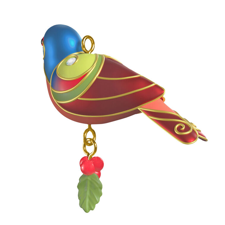 Hallmark Mini Painted Bunting Ornament, 0.75"