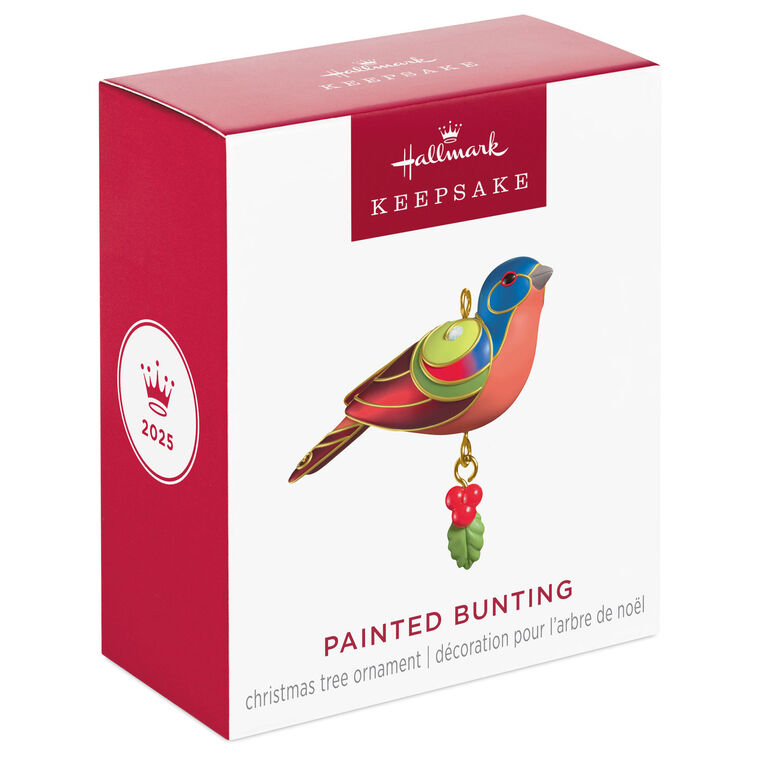 Hallmark Mini Painted Bunting Ornament, 0.75"