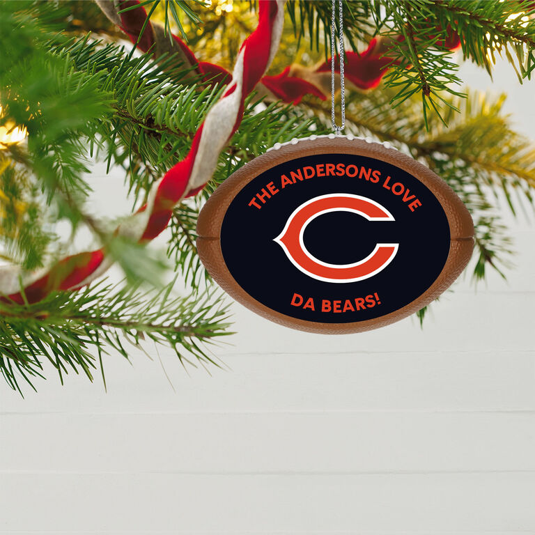 Hallmark NFL Football Chicago Bears Text Personalized Ornament