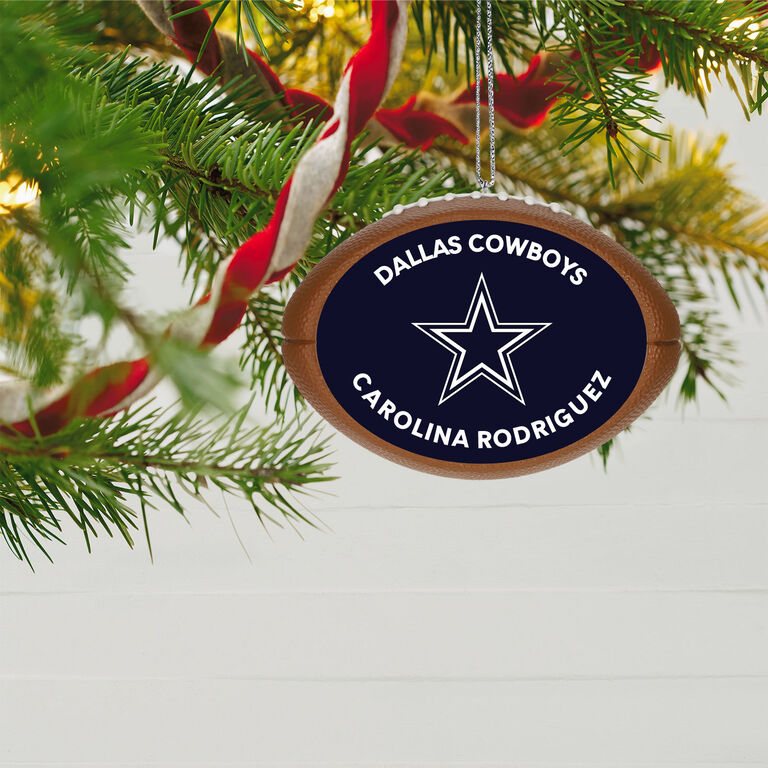 Hallmark NFL Football Dallas Cowboys Text Personalized Ornament