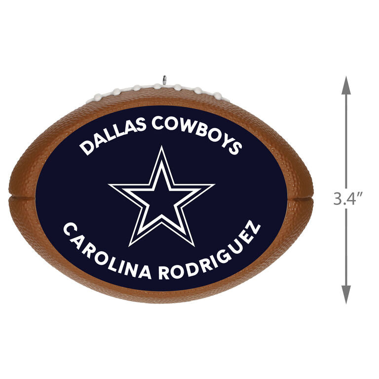 Hallmark NFL Football Dallas Cowboys Text Personalized Ornament