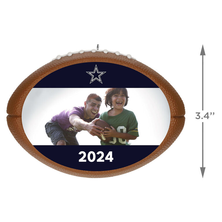 Hallmark NFL Football Dallas Cowboys Text And Photo Personalized Ornament