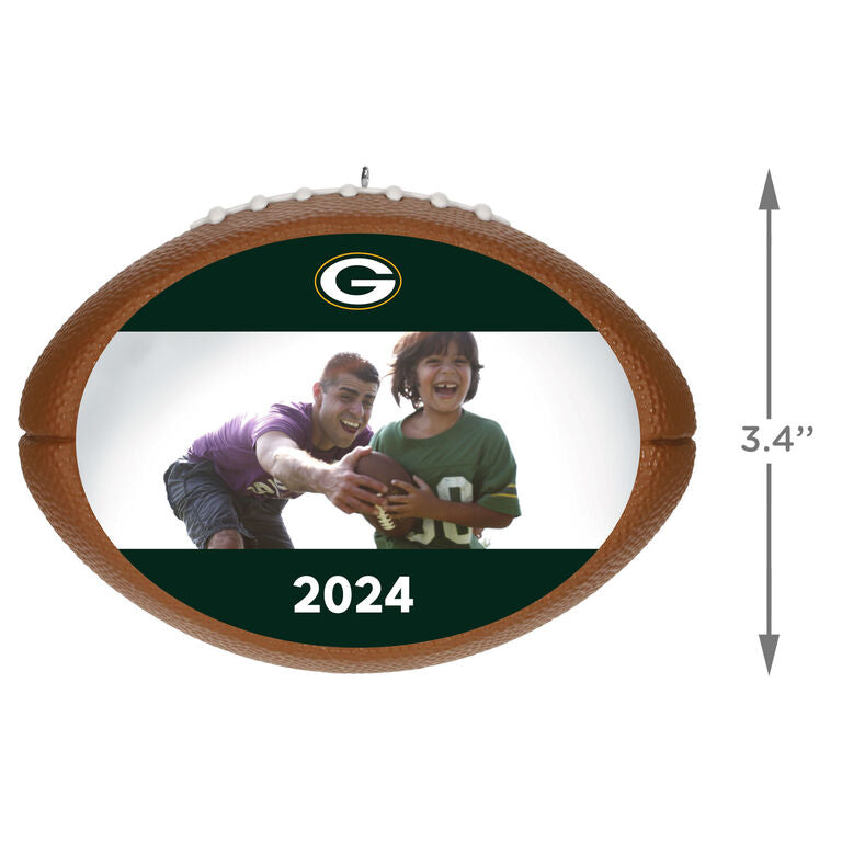 Hallmark NFL Football Green Bay Packers Text And Photo Personalized Ornament