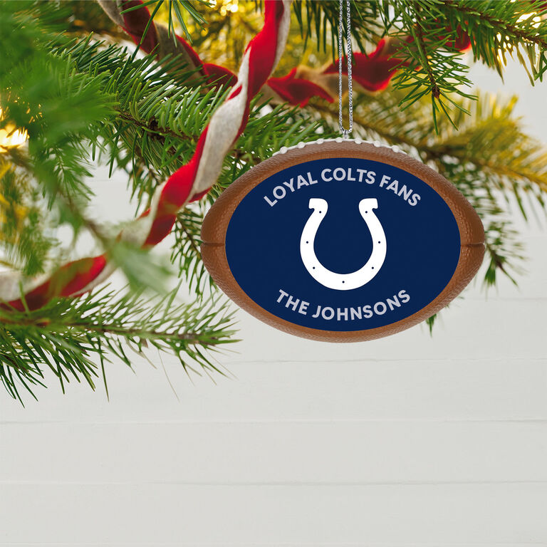 Hallmark NFL Football Indianapolis Colts Text Personalized Ornament