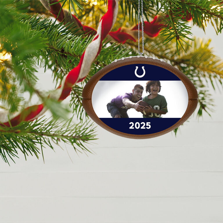 Hallmark NFL Football Indianapolis Colts Text And Photo Personalized Ornament