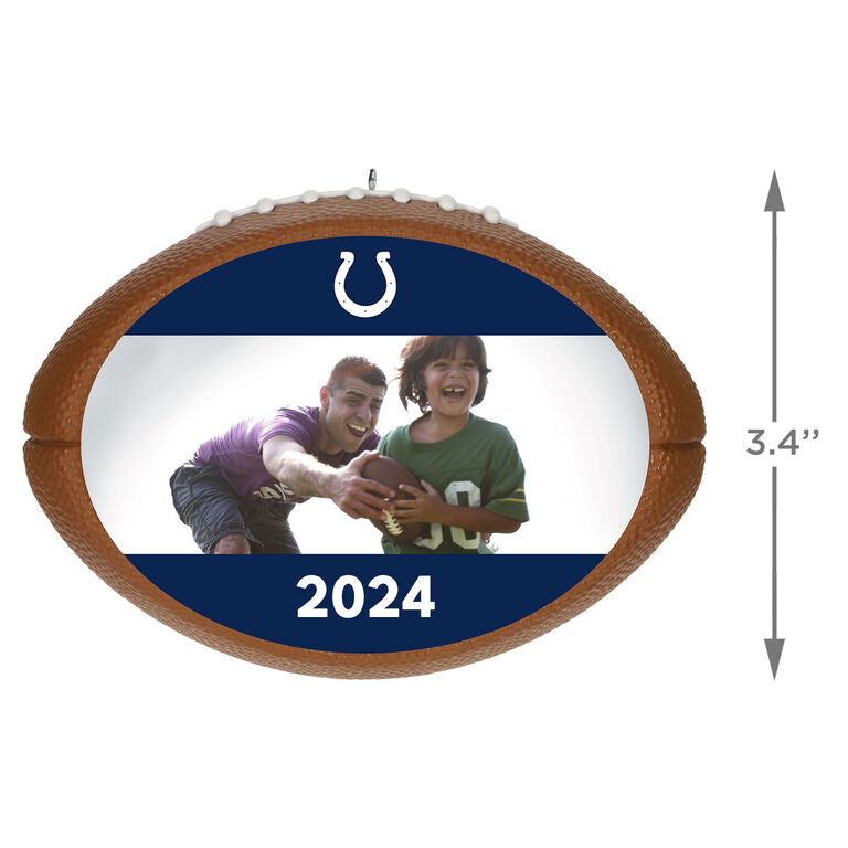 Hallmark NFL Football Indianapolis Colts Text And Photo Personalized Ornament