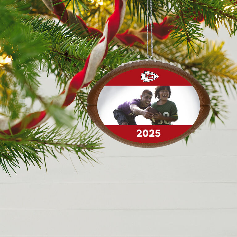 Hallmark NFL Football Kansas City Chiefs Text And Photo Personalized Ornament
