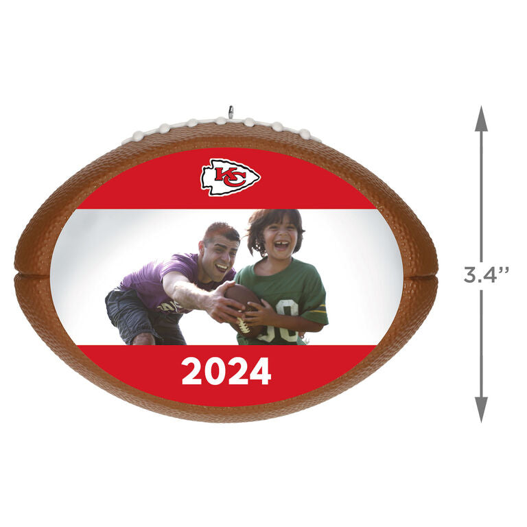 Hallmark NFL Football Kansas City Chiefs Text And Photo Personalized Ornament