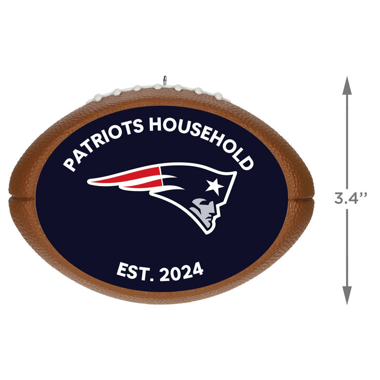 Hallmark NFL Football New England Patriots Text Personalized Ornament