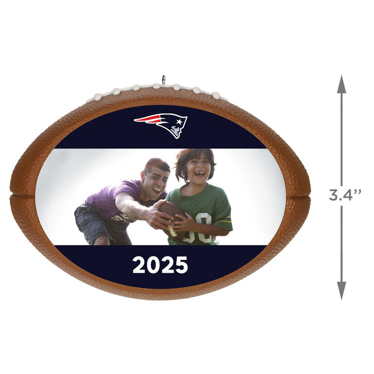 Hallmark NFL Football New England Patriots Text And Photo Personalized Ornament