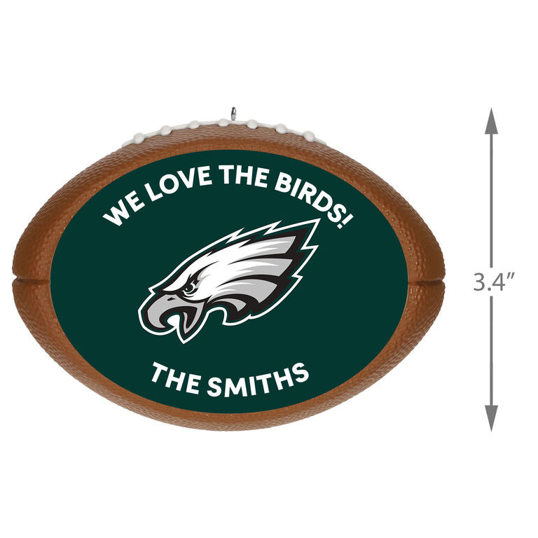 Hallmark NFL Football Philadelphia Eagles Text Personalized Ornament